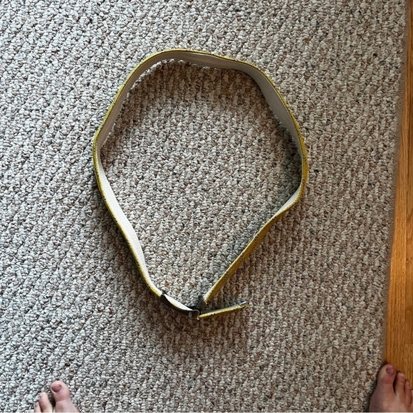 The Original Hockey Lace belt yellow from dragons den - Picture 4 of 6